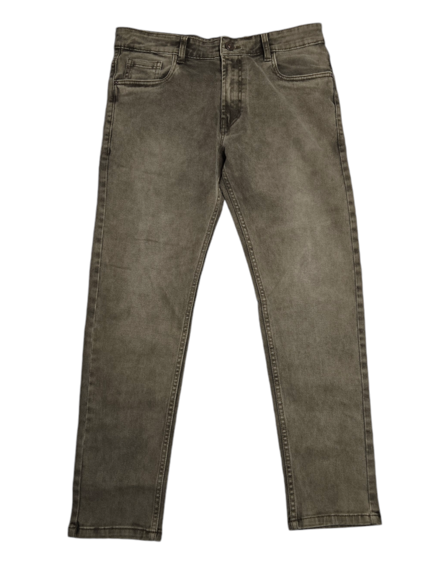 Brown Straight Fit Jeans