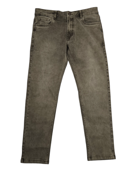 Brown Straight Fit Jeans